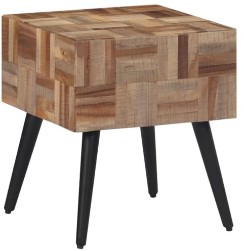 Tidyard Beistelltisch Sofatisch Kaffeetisch Wohnzimmertisch Couchtisch 40x40x45 cm Recyceltes Massivholz Teak