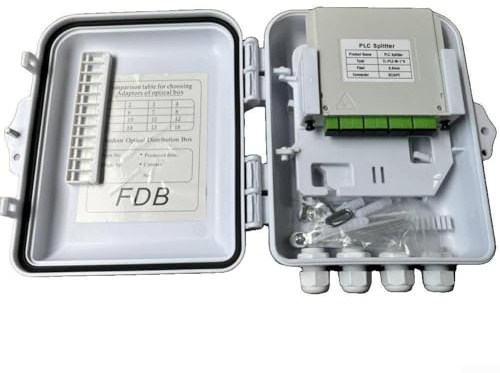 Schlankes Design 12 Port FTTH Glasfaser-Verteilerkasten für sichere Kabelhandhabung (12-adriges LC)