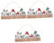 MAGICLULU 3 Pièces Calendrier De L'avent Noel À Thème Décorations De Noël Avènement Décor De Compte à Rebours De Noël Panneau De Porte D'entrée Ornements Nativité Signe De Noël Bois
