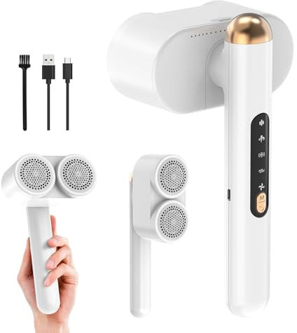 ZZJTPA Levapelucchi elettrico, rasoio di tessuto, rasoio maglione con 4 velocità modalità 90 ° maniglia rotante per rimuovere il pilling, epilatore wireless portatile per abbigliamento mobili