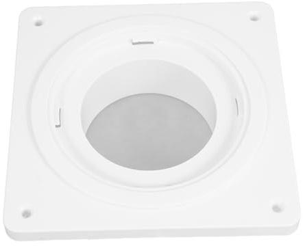 Plastic Dryer Vent Hose Connector Kit Wall Plate Adapter | White Finish, Flexible Sealed Design, 4pcs Set with Screws for Exhaust Hose and Dryer