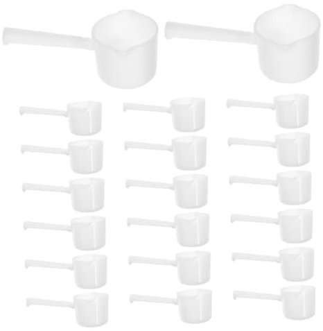 Hoement 20piezas Cuchara Medidora De Plástico Reutilizable Para Polvo De Cocina Cucharilla De Té De Multifunción Para Medir Leche Polvo