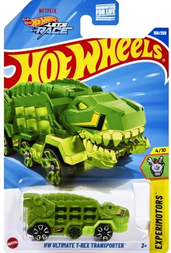 Hot Wheels HW Ultimate T Rex Transporter, Experimotoren 4/10 [Grün] 156/250
