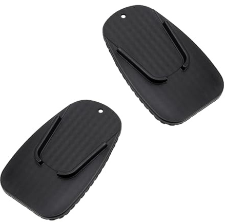 2PCS Piastra Cavalletto Moto, Piastra di Supporto Cavalletto Laterale Universale per Moto, Supporto Cavalletti Laterale Moto per Terreno Morbido Parcheggio All'a