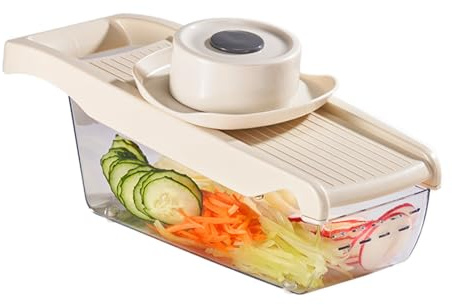 Tritatutto da Cucina Manuale 6 in 1 for La Cucina, Grattugia for Verdure e Grattugia for Cucinare e Preparare Il Cibo for i Pasti