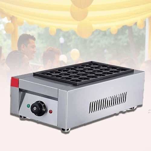 Máquina Holandesa Para Hacer Panqueques Waflera Y Crepera Eléctrica Profesional Con Control De Temperatura, Acero Inoxidable, 2000 W, Calentamiento Uniforme, Fácil Limpieza(Single)