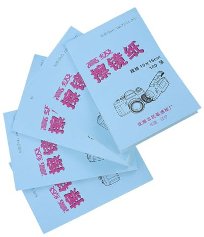 PLAFOPE Lens Tissue Book for Camera Lens Cleaning Eyeglass Cleaner Wipes Glass Cleaning Tissues for Photography and Daily Use