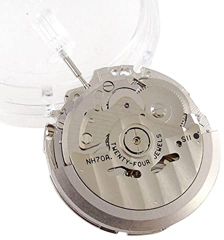 Agmoctz Japón Nh70 / Nh70A Movimiento de Reloj Automático 21600 Bph 24 Joyas Ajuste de Alta Precisión para Relojes Mecánicos