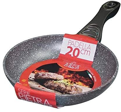 ARCA Padella Antiaderente Alluminio Rinforzato Pietra Rovente Extra, CM.32