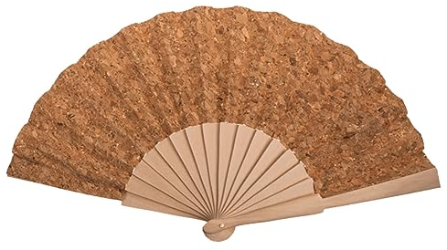 Out of the blue Eventail en Bois et liège, Nature, env. 23 cm
