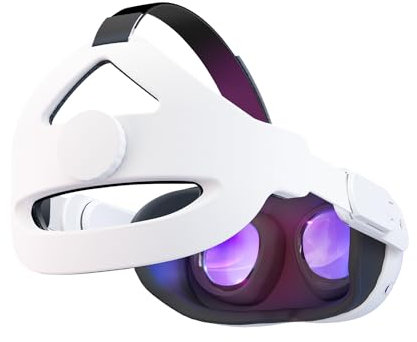 Verstellbarer Kopfgurt für Oculus Quest 2 VR-Headset, verbesserte Unterstützung und Komfort beim VR-Gaming