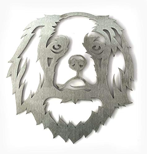 Image Industry Cavalier King Charles Spaniel Sculpture de jardin/ornement de jardin/chien en métal rouillé/sculpture de jardin en métal/art en métal (petit 181 mm x 188 mm)