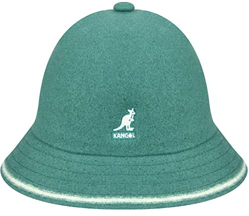 Kangol Stripe Casual Schlapphut Hut Wollhut Filzhut Stoffhut Herrenhut Damenhut Damen/Herren - Musikerhut Winter Herbst-Winter - M (56-57 cm) Petrol