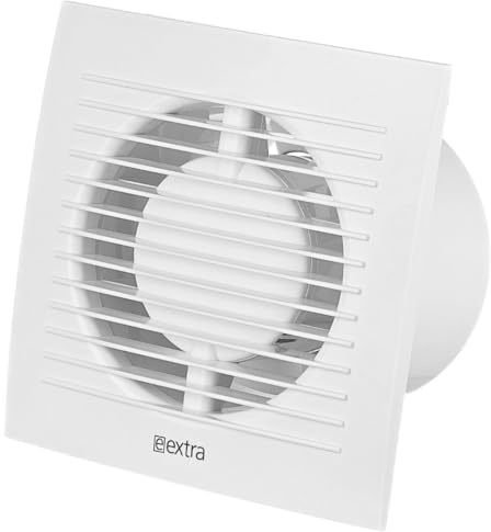 LIRAST Ø 125mm / 5 inch White Bathroom Fan - Ventilator for Bath Kitchen Toilet - Extractor Fans