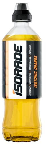 Isorade Orange Sport's Drink, Includes Electrolytes for Muscle Recovery, Performance, Hydration and Recovery, Contains Vitamins B6 and B12, 100 Percent Recyclable Materials, 12 x 500 ml Bottles