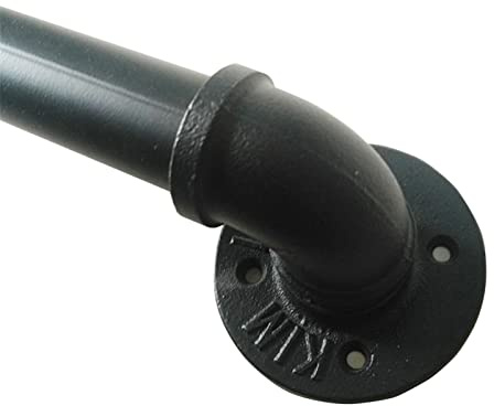 RTY-BY Securite Rampe Main Courante pour escalier Rambarde Fer forgé Garde-Corps Terrasse Fenetre Balcon Parapet Barre Appui de Garde-Corps 100cm de 1,5 m 180cm 2m 220cm 280cm 3m, Rampe d'escalier