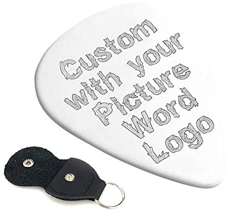 Personalisierte Gitarrenplektren Für Sie/Ihn - 6 Stück Design Auf Beiden Seiten Mit Ihrem Bild/Logo/Text Individuelles Plektrum-Geschenk Für Familie,Freunde,Gitarristen Zum Geburtstag,Jahrestag,Wei