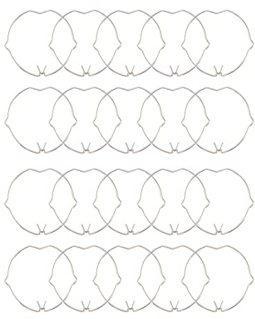 20 Stück Lampenhaltefederclips Manganstahl für MR16 Downlight Spotlight