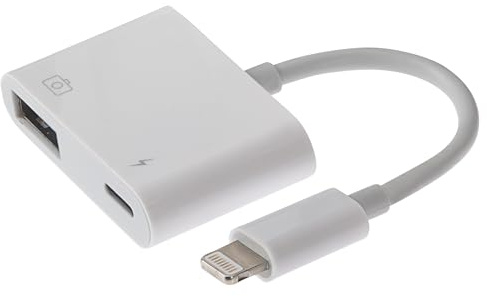 Maplin Lightning Connector Camera Download Adapter USB-A & Lightning Charg Port