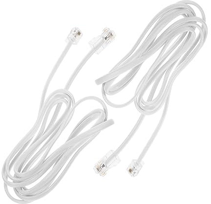 BESTonZON 2 Pièces Câble de rallonge RJ RJ Adaptateur de prise RJ RJ ligne téléphonique adaptateur ethernet adaptateur téléphone ethernet câble adaptateur rj45 rj11 PVC