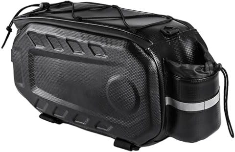 Sacoche de porte-bagages de vélo, sac de rangement pour vélo, sacoche de coffre de vélo, sacoche de selle avec capacité, organiseur rigide étanche, convient pour les vélos de route