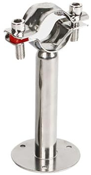 Collier De Serrage Robuste En Acier Inoxydable, Diamètre Extérieur 12 À 89 Mm, Poteau De 150 Mm Avec Embase À Souder – Construction SS304 For Tuyauterie Industrielle(45-48mm L150mm)