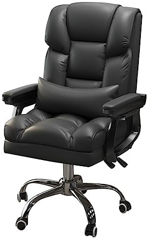 ZERAPH Ergonomischer Gaming -Stuhl für Erwachsene High Rücken Boss Office Desk Stuhl mit Metallarmlehnen perfekt für Schlafzimmer oder Wohnzimmer Nero Farbe
