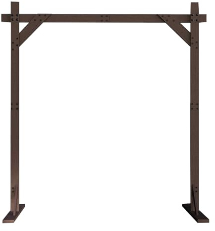 Arche de mariage carrée en bois pour intérieur ou extérieur, mariage, demande en mariage, jardin, plage, forêt, décoration bohème rustique
