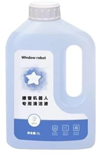 SAEYTA Glass Cleaning Agent, Compatible with Ecovacs W1Pro W1S Pro W2, Window Cleaning Liquid Wiping Robot(1PCS)