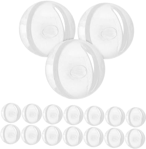TOYANDONA 30stücke Kunststoff Rasselkugeln mit Geräuschfunktion für Babyspielzeug und Puppenzubehör DIY Bastelmaterial für Babyrassel und Puppenreparatur