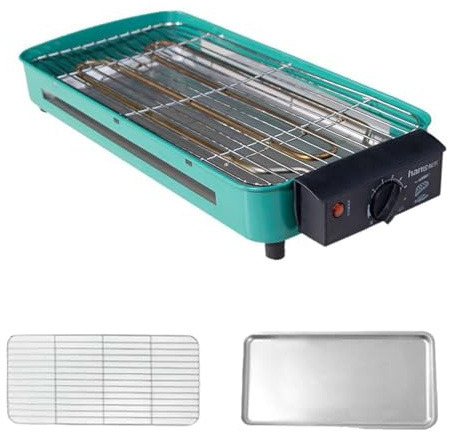 ALCXAZS Petit Barbecue de Table à Manger, contrôle de température à Six Niveaux, rassemblements. L'électricité coupée la température n'est Pas élevée.