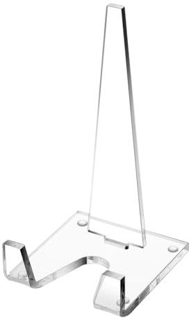 Genérico Caballete Acrílico,Soporte Estético para Exponer Platos - Estante Transparente De Ahorro De Espacio para Cuadros Fotos Libros Y Mostradores