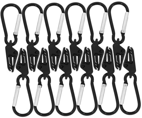 DECOMELODY 12pcs Tarp Clamps Awning Clamp Windproof Fixing Clip Camping Tarp Clip for Camping Supplies Accessories Traveling Hardwares to Secure Canvas for Tents and Tarpaulin