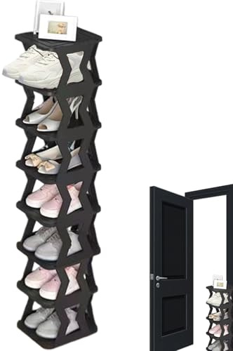 Scaffale Per Scarpe - Scaffale Multistrato Compatto, Organizer Impilabile | Design Portatile Ed Efficiente In Termini Di Spazio, Caratteristica Ergonomica Del Corridoio D'ingresso Per Scarpe, Pantofol