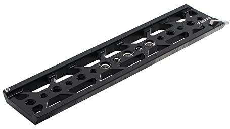 Tilta Piastra a coda di rondine leggera Tilta standard da 10 ″ compatibile con BMPCC 4K 6K GH5 S1H A6 A7 A7S3 Piastra di base per gabbia per fotocamera TT-C16-BLK