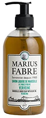 MARIUS FABRE – Flüssige Marseille-Seife mit Olivenöl – Für Hände & Körper – 98 % natürlichen Ursprungs – Duftnote Eisenkraut – Pumpspender 400 ml