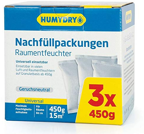 3 x 450g Nachfüllbeutel HUMYDRY Luftentfeuchter