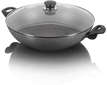 BALLARINI Ferrara Wok Bratpfanne mit 2 Granitgriffen 36 cm FERR8KD.36D
