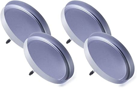 CBK-MS Kerzenhalter 4 Stück silber ohne Dorn für LED Kerzen bis Ø 7 cm Kerzenpick für Kränze Gestecke Adventskranz Weihnachtsdeko
