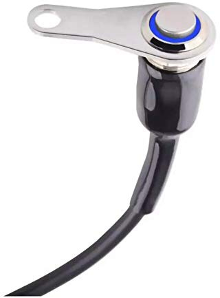 Motorrad Lenkerschalter, Asudaro Lenker-Steuerschalter Taste LED Motorrad Scheinwerfer Starterschalter 12V Wasserdichter Motorrad Lenkerhalter Schalter für Motorrad Roller,Silber