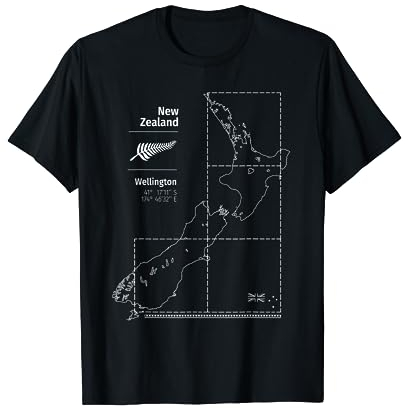 Neuseeland Kiwi Minimalismus Streetwear für Backpacker Maori T-Shirt