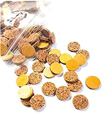 Self Adhesive Frame Bumpers 12mm Frame Cork Bumpers Picture Framing Photo Frame Cork Discs Furniture Pads Picture Hanging Craft Pack of 100
