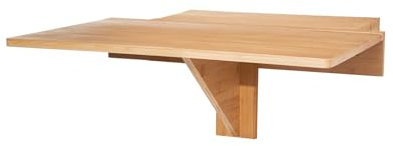 Spetebo Holz Wandtisch klappbar - 60 x 40 cm - Klapptisch platzsparend zur Wandmontage - Küchentisch Esstisch Bistrotisch Buffettisch Hängetisch Computertisch schwebend schwimmend