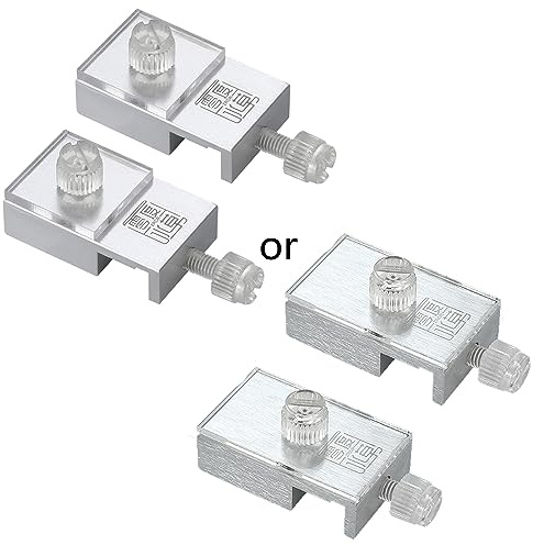 2 Stück Aquarium-Clip aus Aluminiumlegierung, Klemme für Anti-Sprungnetz, Aquarium-Abdeckung, Halterung, Fixierer, 4,1 x 2,4 x 1,3 cm, für Aquarien, Anti-Spring-Netzabdeckung, Clip-Stützhalter, Metall