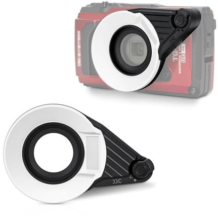 JJC FD-1 Flash Diffuser for Olympus Tough TG-7 TG-6 TG-5 TG4 TG3 TG2 TG1 Cameras, Support Fully Diffused & Semi-open Diffusion Light, Dedicated Flash Diffuser Ring Close-up Macro Photography Accessory