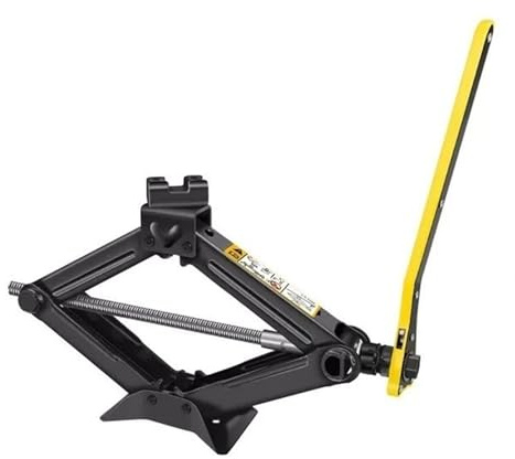 Pont elevateur Voiture Cric à Ciseaux, cric de Voiture Compact 2 tonnes/4409 LBS, Plage de Levage de 105 à 385 mm Leve Voiture