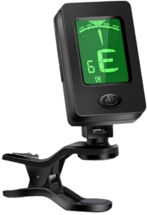 Fenteer Gitarren-Tuner-Clip, Akustik-Ukulele-Kapodaster, hochgenauer -Tuner, Gitarren-Tuner, digitaler elektronischer Tuner,