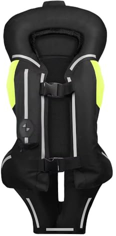 MHYSA Gilet Airbag Moto Uomo Giubbotto Salvagente Giacca Moto Riflettente Motocross Air Bag Moto Gilet Protettivo S-3XL,XL-D