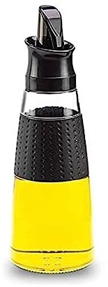 Dispensador de Aceite y vinagre, Botella de Vidrio para Aceite de Cocina, vinagrera y vinagrera con Apertura y Cierre automáticos y boquillas vertedoras.