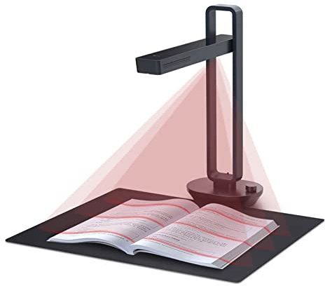 DLAZUM Scanner de Livres Portable pour Documents A3 avec Batterie intégrée, Lampe de Bureau Intelligente, numérisation Rapide de Documents, Appareil Photo